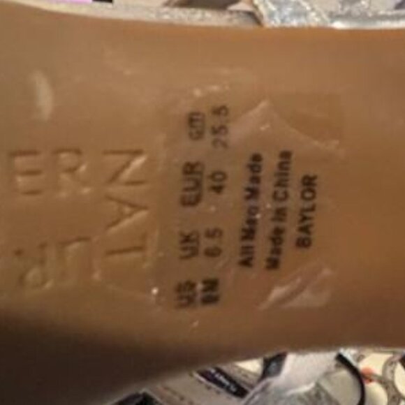 Naturalizer BAYLOR Strappy Platform Dress Sandal | Silver Glitter, Sz 9 NEW - Picture 8 of 8